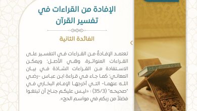 الافادة من القراءات في تفسير القرآن